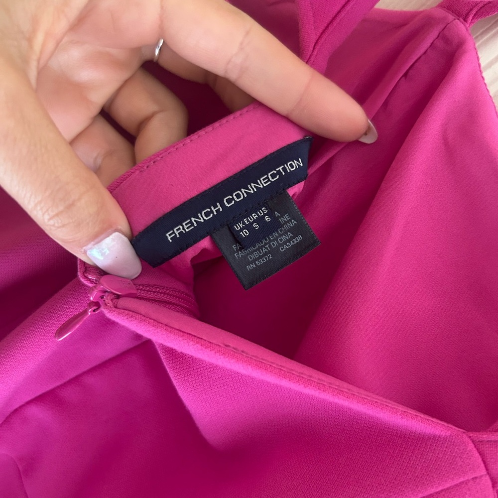 Pink Ruffle Strap Dress - French Connection - Picture 5 of 7
